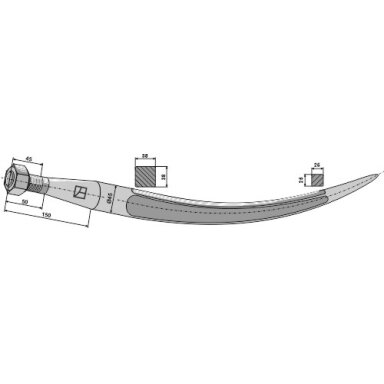 Griebtuvo pirštas 920, M28x1,5