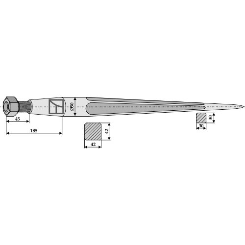Krautuvo pirštas 1100