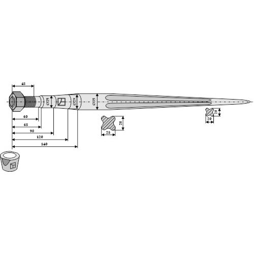 Krautuvo pirštas 1400 1