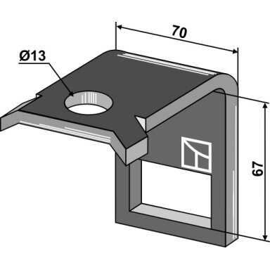 Laikiklis 45 x 10