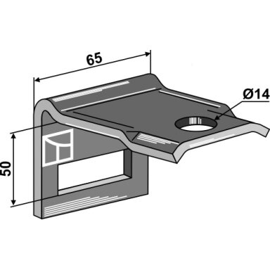 Laikiklis 45 x 10