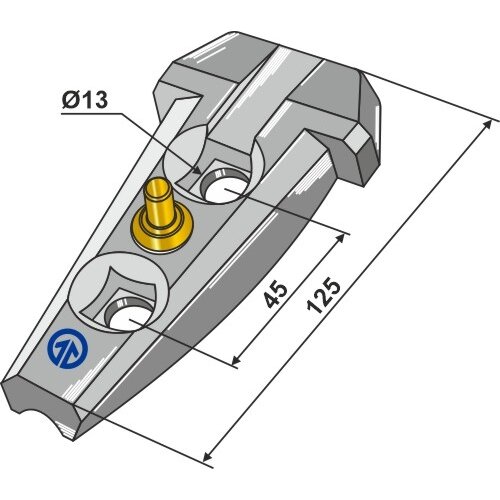 RF22679 Adapterio komplektas Kverneland, 200 Series 1