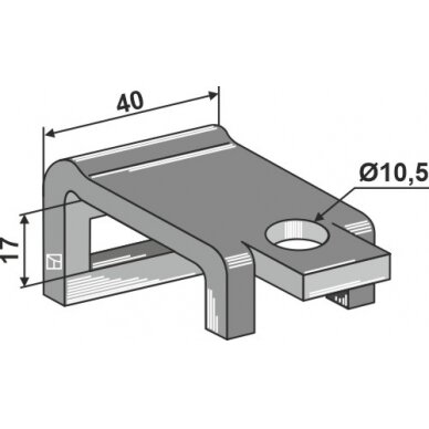 Laikiklis 25 x 8 Laikiklis 25 x 8