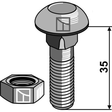 Varžtas - M12x1,75x35 - 10.9