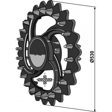 18102 Dal-Bo volo žiedas Crosskill - Ø530mm 18102 Dal-Bo volo žiedas Crosskill - Ø530mm
