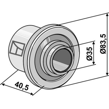 Distancinė detalė, 41,5mm