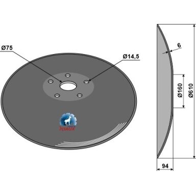 Diskas with flat neck - Ø610