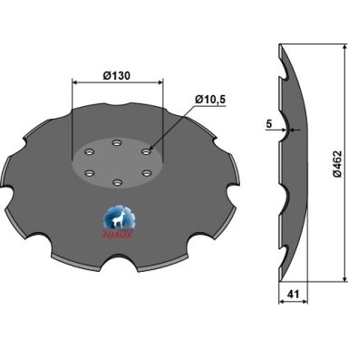 Lemken Dantytas diskas 3490471, Ø462