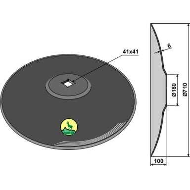 Diskas with flat neck - Ø710