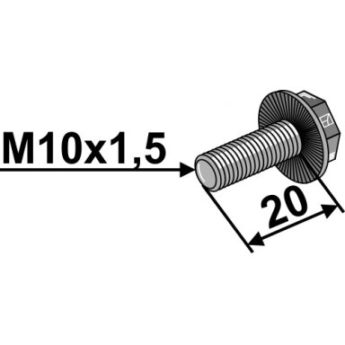 Varžtas - M10x1,5