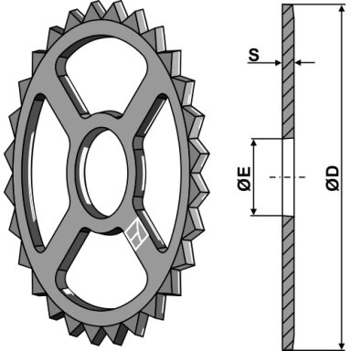 Traiškytuvo žiedas - Ø530mm