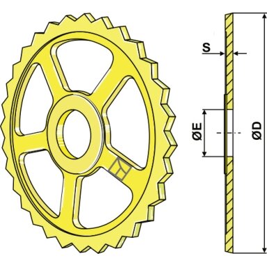 301012 Traiškytuvo žiedas Vaderstad - Ø480mm