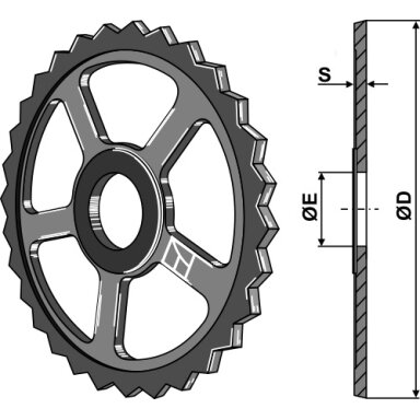 RFT53750 Traiškytuvo žiedas Quivogne - Ø530mm