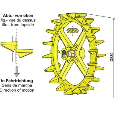 101005 Kumštelinis žiedas Vaderstad - Ø530mm