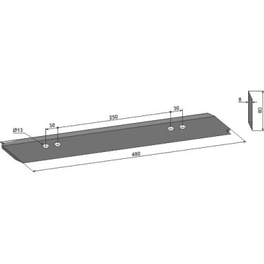 77900824 Amazone Peiliai smulkintuvo volams 480