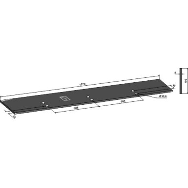 4222822 Lyginimo briauna Lemken, 1970x8mm
