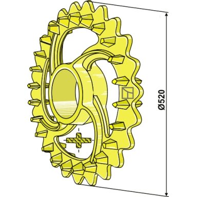 101107 / 222391 Vaderstad volo žiedas Crosskill - Ø520 mm