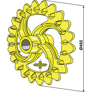 101106 / 229722 Vaderstad volo žiedas Crosskill - Ø470 mm