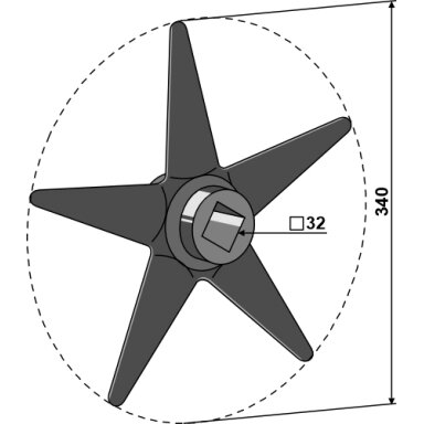 Žvaigždinis diskas Ø340mm