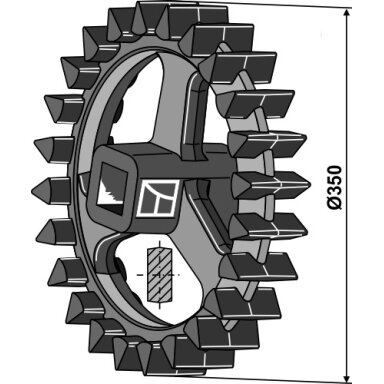 Volo žiedas Crosskill - Ø350mm