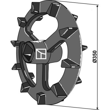 F20020154R Maschio / Gaspardo volo žiedas Crosskill - Ø350mm