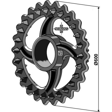 18126 Dal-Bo volo žiedas Crosskill - Ø600mm