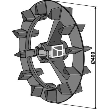 4239012 Lemken volo žiedas Crosskill - Ø400mm, dešinė
