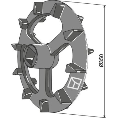 R18223210R Maschio / Gaspardo volo žiedas Crosskill - Ø350mm