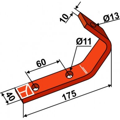 Laikančioji kilpa, 175 mm ilgio 1