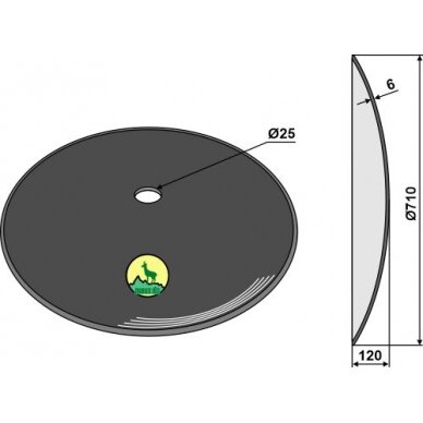 Diskas Ø710x6 1