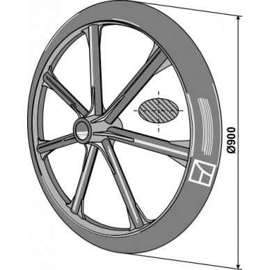 Vyniotuvo žiedas - 165 x Ø900mm Vyniotuvo žiedas - 165 x Ø900mm