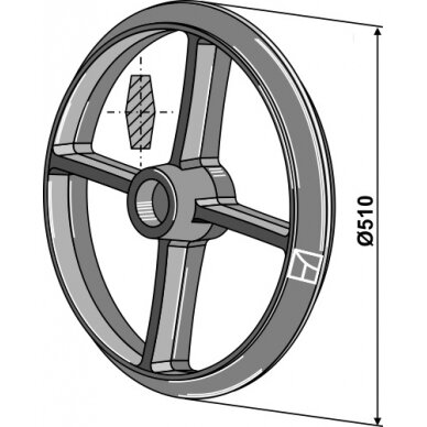 Kembridžo žiedas - Ø510mm Kembridžo žiedas - Ø510mm