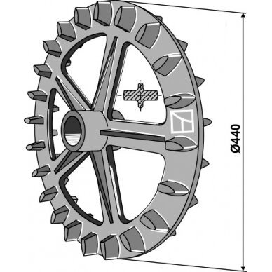 Volo žiedas Crosskill - Ø440mm Volo žiedas Crosskill - Ø440mm