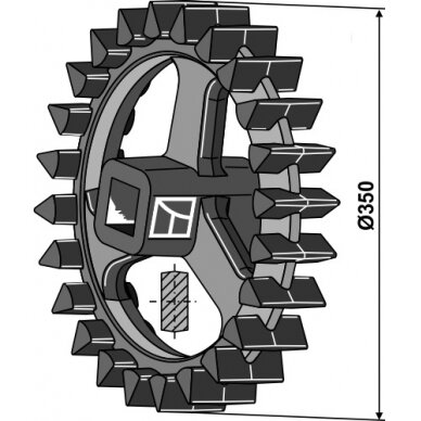Volo žiedas Crosskill - Ø350mm Volo žiedas Crosskill - Ø350mm