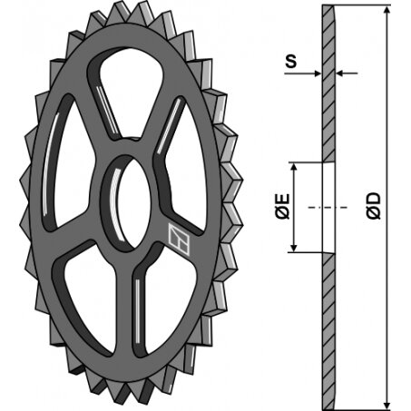 Traiškytuvo žiedas - Ø620mm