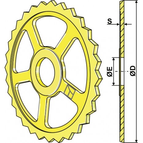 101081 Traiškytuvo žiedas Vaderstad - Ø560mm 101081 Traiškytuvo žiedas Vaderstad - Ø560mm
