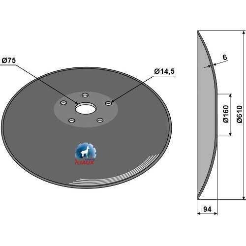 Diskas with flat neck - Ø610 1