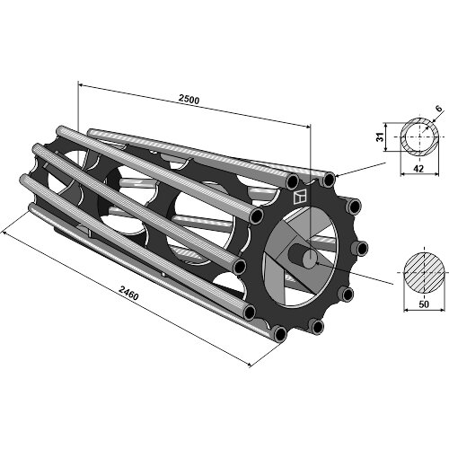 Vamzdinis tankinimo volas 2500