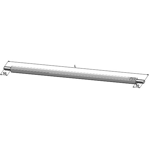 Kvadratinio profilio velenas 2470 - M27x2