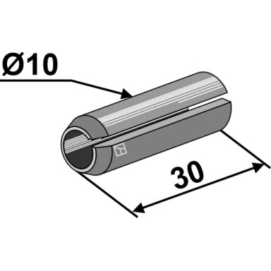 Suspaudimo kaištis - Ø10x30