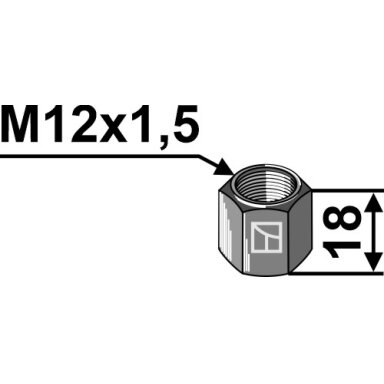 Veržlė M12x1,5