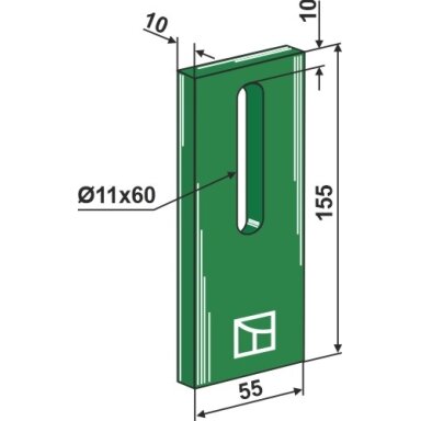 Greenflex plastiko veleno grandiklis