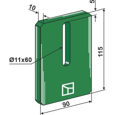 Greenflex plastiko veleno grandiklis