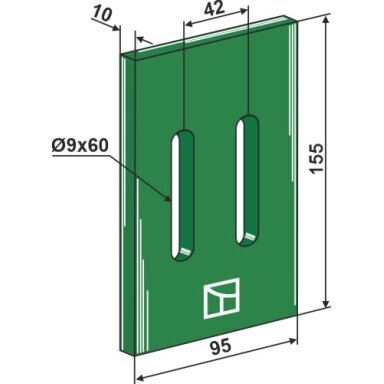 Greenflex plastiko veleno grandiklis