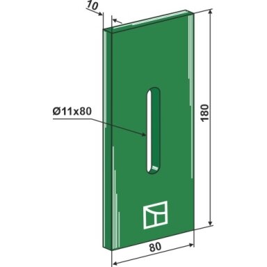 Greenflex plastiko veleno grandiklis