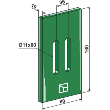 Greenflex plastiko veleno grandiklis