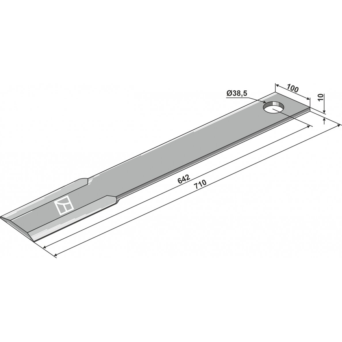 Žoliapjovės peilis 710mm Žoliapjovės peilis 710mm