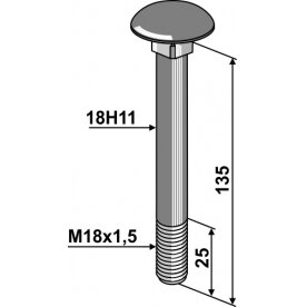 Varžtas M18x1,5 Varžtas M18x1,5