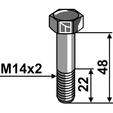 Varžtas - M14x2