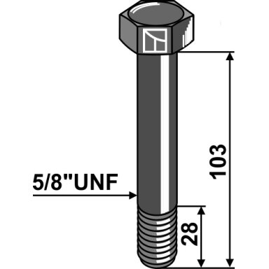 Varžtas - 5/8''UNF